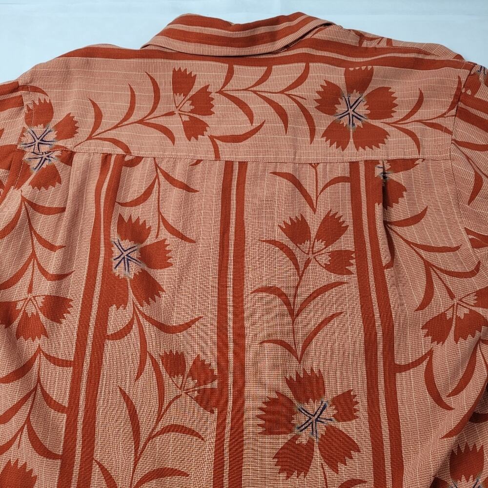 Tommy Bahama Sienna Tencel Lyocell Floral Button Front Shirt size Large - Picture 5 of 10